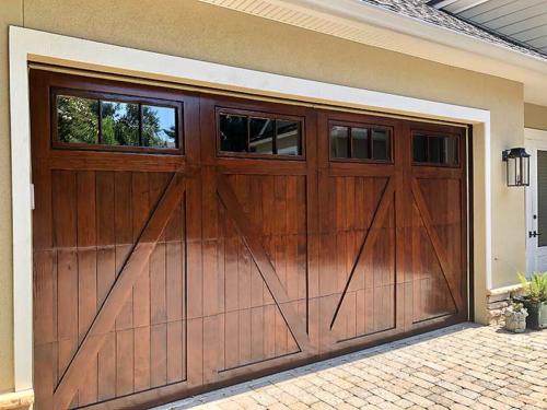 Garage Door Wood Refinishing